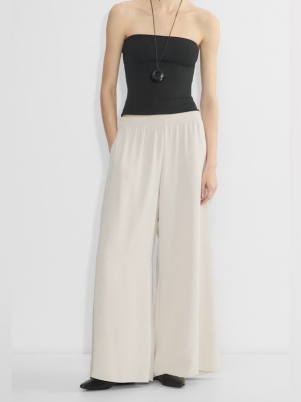 Babaton Aritzia Parker Palazzo Pant Studio Drape Fabric Size XL
